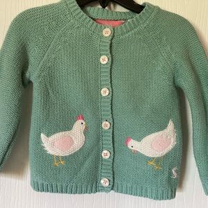 Joules Cardigan Chicken Sweater